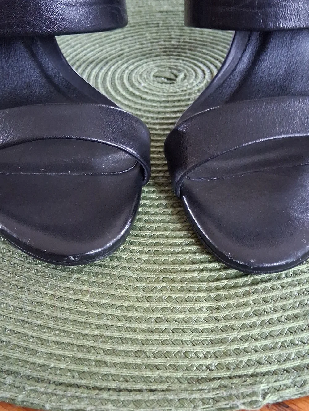 Steve Madden Black Leather Mallory Whimsigoth Sleek Stilleto Heels Size 6 - Picture 4 of 9
